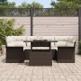 Conjunto de Sofá de Jardín de 7 Piezas con Cojines Marrón Poliratán de , Sofás de exterior - Ref: Foro24-3348214, Precio: 541...