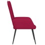 Sillón de relax de terciopelo rojo vino tinto en Sillones | Comprar online en Foru.es