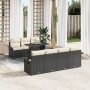 Conjunto de Sofá de Jardín de 8 Piezas con Cojines Negro Poliratán de , Sofás de exterior - Ref: Foro24-3348223, Precio: 576,...