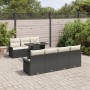 Conjunto de Sofá de Jardín de 8 Piezas con Cojines Negro Poliratán de , Sofás de exterior - Ref: Foro24-3348223, Precio: 576,...