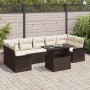 Conjunto de Sofá de Jardín de 8 Piezas con Cojines Marrón Polirratán de , Sofás de exterior - Ref: Foro24-3348234, Precio: 61...