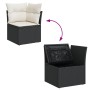 Conjunto de Sofá de Jardín de 9 Piezas con Cojines de Poliratán Negro de , Sofás de exterior - Ref: Foro24-3348253, Precio: 5...