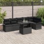 Juego de Sofá de Jardín de 7 Piezas con Cojines Negro Rattan de , Sofás de exterior - Ref: Foro24-3348299, Precio: 513,90 €, ...