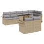 Juego de Sofás de Jardín de 9 Piezas con Cojines Beige de Ratán de , Sofás de exterior - Ref: Foro24-3348306, Precio: 682,27 ...