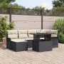 Conjunto de Sofá de Jardín de 7 Piezas con Cojines Negro Poliratán de , Sofás de exterior - Ref: Foro24-3348313, Precio: 464,...