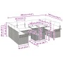 Conjunto de sofá de jardín de 10 piezas con cojines en ratán gris claro de , Sofás de exterior - Ref: Foro24-3348348, Precio:...