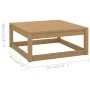 Set de muebles de jardín 14 pzs cojines madera pino marrón miel de vidaXL, Conjuntos de jardín - Ref: Foro24-3077022, Precio:...