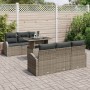 Set de Sofá de Jardín 7 Piezas Marrón, Gris de , Sofás de exterior - Ref: Foro24-3348565, Precio: 531,69 €, Descuento: %