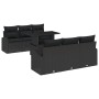 Conjunto de Sofá de Jardín de 7 Piezas con Cojines Negras de de , Sofás de exterior - Ref: Foro24-3348569, Precio: 530,63 €, ...
