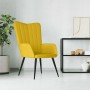 Sillón de relax de terciopelo amarillo mostaza en Sillones | Comprar online en Foru.es