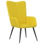 Sillón de relax de terciopelo amarillo mostaza en Sillones | Comprar online en Foru.es