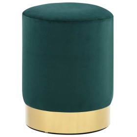 Taburete de terciopelo 28 x 36 cm verde oscuro y dorado en Taburetes y sillas plegables | Comprar online en Foru.es