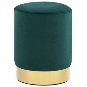 Taburete de terciopelo 28 x 36 cm verde oscuro y dorado en Taburetes y sillas plegables | Comprar online en Foru.es