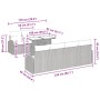 Conjunto de Sofá de Jardín de 8 Piezas con Cojines Negro Ratán Duradero de , Sofás de exterior - Ref: Foro24-3348589, Precio:...