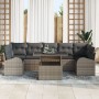 Conjunto Sofá Jardín 8 Piezas con Cojines Gris Ratán de , Sofás de exterior - Ref: Foro24-3348595, Precio: 565,97 €, Descuent...