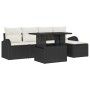 Conjunto de Sofás de Jardín de 6 Piezas con Cojines de Ratán de Poli de , Sofás de exterior - Ref: Foro24-3348623, Precio: 39...