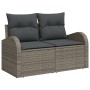 Juego de Sofá de Jardín de 6 Piezas con Cojines Gris Rattan Polímero de , Sofás de exterior - Ref: Foro24-3348645, Precio: 43...