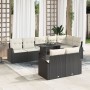 Conjunto de Sofá de Jardín de 9 Piezas con Cojines Negro Ratán Polivinílico de , Sofás de exterior - Ref: Foro24-3348663, Pre...