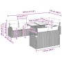 Conjunto de Sofá de Jardín de 9 Piezas con Cojines Negro Ratán Polivinílico de , Sofás de exterior - Ref: Foro24-3348663, Pre...