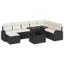 Juego de Sofá de Jardín de 9 Piezas con Cojines Negro Poliratán de , Sofás de exterior - Ref: Foro24-3348693, Precio: 552,06 ...