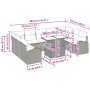 Conjunto de Sofás de Jardín de 10 Piezas con Cojines Negro Poliratán de , Sofás de exterior - Ref: Foro24-3348709, Precio: 67...