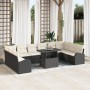 Conjunto de Sofás de Jardín de 11 Piezas Negro de Poliratán de , Sofás de exterior - Ref: Foro24-3348713, Precio: 666,83 €, D...
