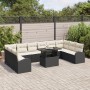 Conjunto de Sofás de Jardín de 11 Piezas Negro de Poliratán de , Sofás de exterior - Ref: Foro24-3348713, Precio: 666,83 €, D...