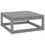 Set de muebles de jardín 8 pzas con cojines madera pino gris de vidaXL, Conjuntos de jardín - Ref: Foro24-3077131, Precio: 57...