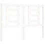 Estructura de cama con cabecero madera maciza blanco 140x200 cm de vidaXL, Camas y somieres - Ref: Foro24-3194702, Precio: 13...