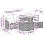 Conjunto de Sofá de Jardín de 6 Piezas con Cojines Negro Poliratán de , Sofás de exterior - Ref: Foro24-3348989, Precio: 401,...