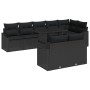 Juego de Sofás de Jardín de 9 Piezas con Cojines Negro Ratán Resistente de , Sofás de exterior - Ref: Foro24-3349029, Precio:...