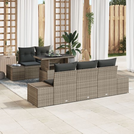 Juego de Sofás de Jardín Set de 6 Gris de , Sofás de exterior - Ref: Foro24-3349095, Precio: 522,31 €, Descuento: %