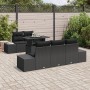 Set de Sofá de Jardín de 6 Piezas Con Cojines Negro Poliratán de , Sofás de exterior - Ref: Foro24-3349099, Precio: 509,80 €,...