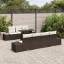 Juego de Sofá de Jardín de 8 Piezas con Cojines Marrón Poliratán de , Sofás de exterior - Ref: Foro24-3349124, Precio: 654,53...