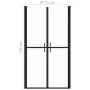 Transparente Duschtür (68-71)x190 cm von vidaXL, Duschtüren - Ref: Foro24-150824, Preis: 160,14 €, Rabatt: %