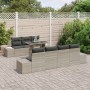 Conjunto de Sofás de Jardín de 8 Piezas con Cojines Rattan Gris Natural de , Sofás de exterior - Ref: Foro24-3349128, Precio:...