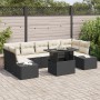 Juego de Sofá de Jardín de 8 Piezas con Cojines Negro Ratán Sintético de , Sofás de exterior - Ref: Foro24-3349133, Precio: 5...