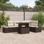 Juego de Sofás para Jardín de 6 Piezas con Cojines Marrón Poliratán de , Sofás de exterior - Ref: Foro24-3349184, Precio: 488...