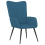 Sillón de relax de terciopelo azul en Sillones | Comprar online en Foru.es