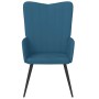 Sillón de relax de terciopelo azul en Sillones | Comprar online en Foru.es