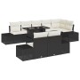 Juego de Sofá de Jardín Set de 9 Negro y crema de , Sofás de exterior - Ref: Foro24-3349203, Precio: 664,28 €, Descuento: %