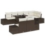 Conjunto de Sofá de Jardín Set de 9 Marrón Ratán de , Sofás de exterior - Ref: Foro24-3349204, Precio: 734,16 €, Descuento: %
