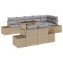 Conjunto de sofá de jardín Set de 9 Gris claro Ratán de , Sofás de exterior - Ref: Foro24-3349206, Precio: 722,19 €, Descuent...