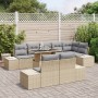 Conjunto de sofá de jardín Set de 9 Gris claro Ratán de , Sofás de exterior - Ref: Foro24-3349206, Precio: 722,19 €, Descuent...