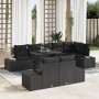 Conjunto de Sofá de Jardín Conjunto de 9 Negro de , Sofás de exterior - Ref: Foro24-3349209, Precio: 707,00 €, Descuento: %
