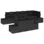 Conjunto de Sofá de Jardín Conjunto de 9 Negro de , Sofás de exterior - Ref: Foro24-3349209, Precio: 707,00 €, Descuento: %