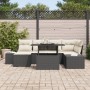 Conjunto de Sofá de Jardín Conjunto de 7 Beige, Negro de , Sofás de exterior - Ref: Foro24-3349213, Precio: 486,61 €, Descuen...