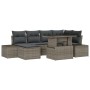 Juego de Sofá de Jardín Conjunto de 7 Gris Ratán, Cojines de , Sofás de exterior - Ref: Foro24-3349215, Precio: 493,91 €, Des...