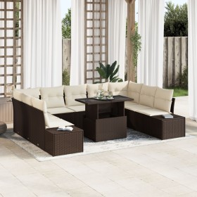 Conjunto de Sofás de Jardín Juego de 10 Beige de , Sofás de exterior - Ref: Foro24-3349244, Precio: 728,09 €, Descuento: %