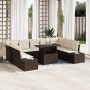 Conjunto de Sofás de Jardín Juego de 10 Beige de , Sofás de exterior - Ref: Foro24-3349244, Precio: 728,09 €, Descuento: %
